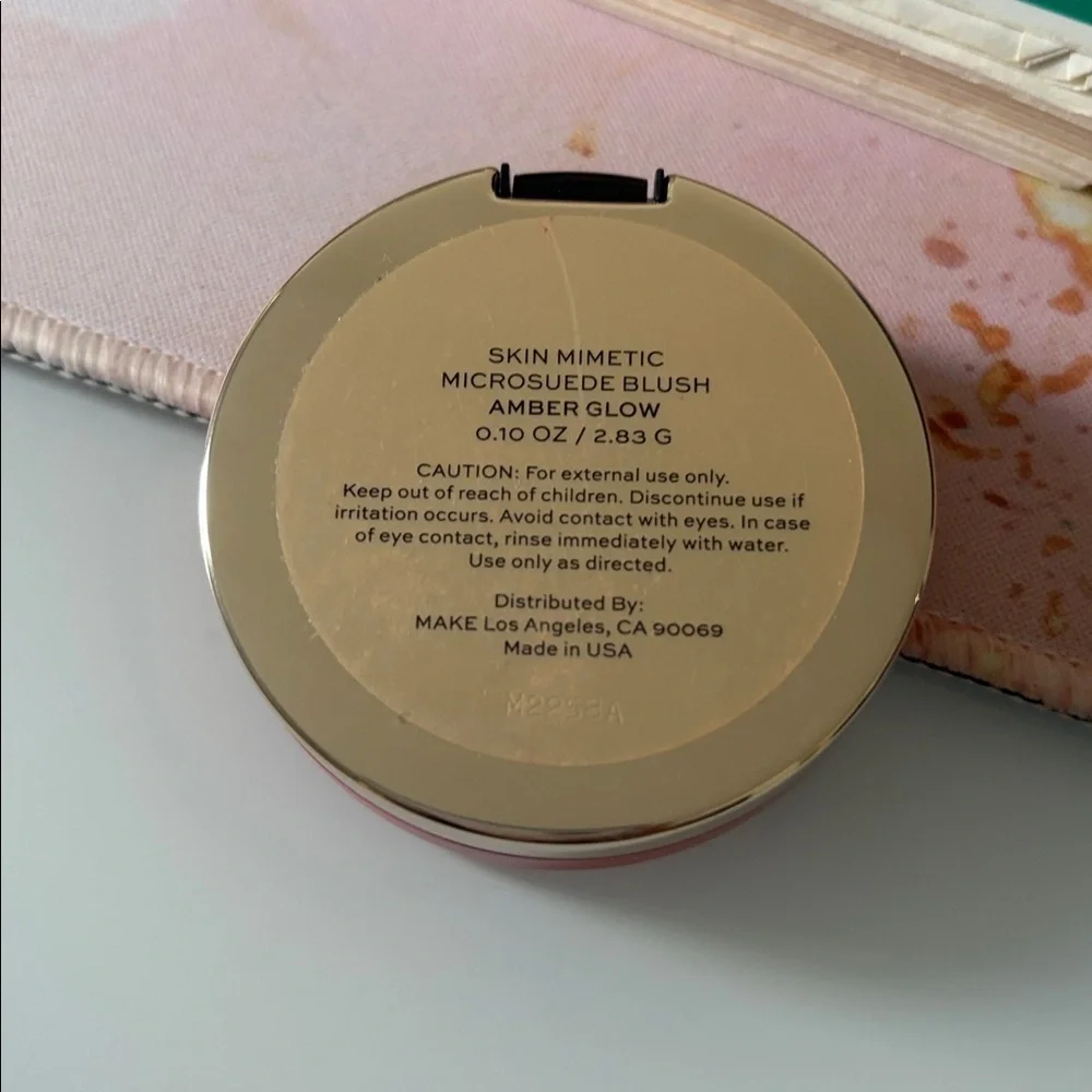 MAKE beauty skin mimetic microsuede blush Amber glow